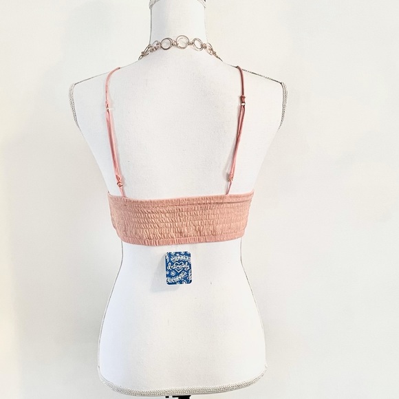 New FREE PEOPLE Elsie Embroidered Plunge Bralette - Picture 8 of 15